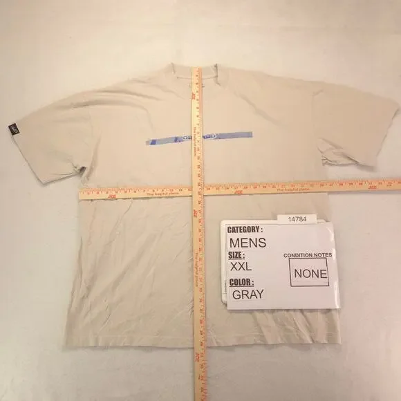 Hunt And Company Supra Casual Crew Neck Graphic T Shirt Mens Size 2XL Gray - Picture 5 of 9